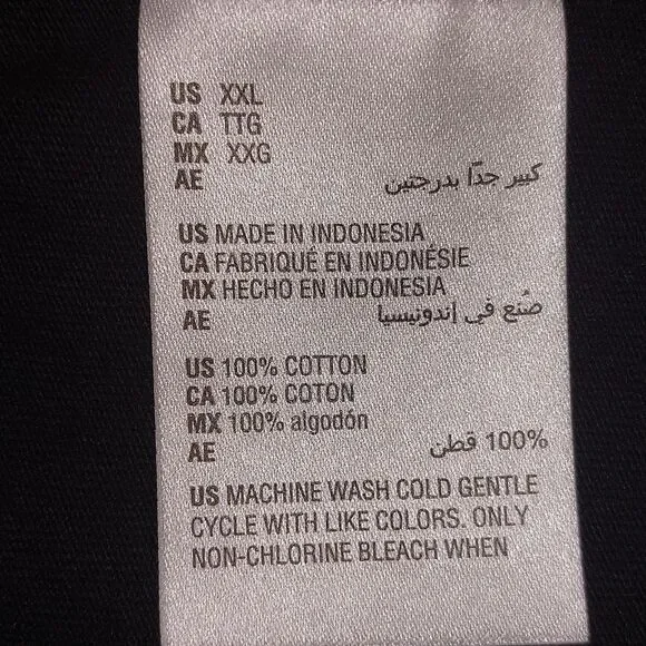 EUC Mode of One Regular-Fit T-Shirt Heavyweight Cotton Deep Black Size XXL - Picture 8 of 11